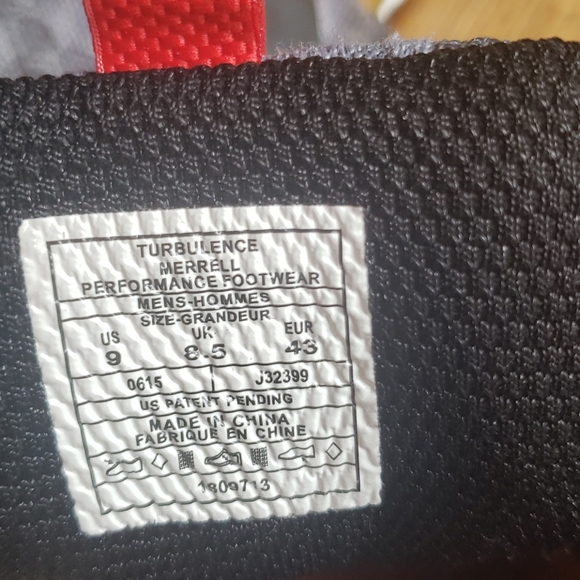 MERRELL Grassbow Air Low Hiking Shoes sz 9 Men's - Turbulence - Picture 11 of 12